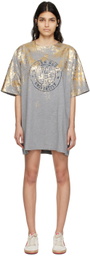 Golden Goose Gray Metallic Minidress