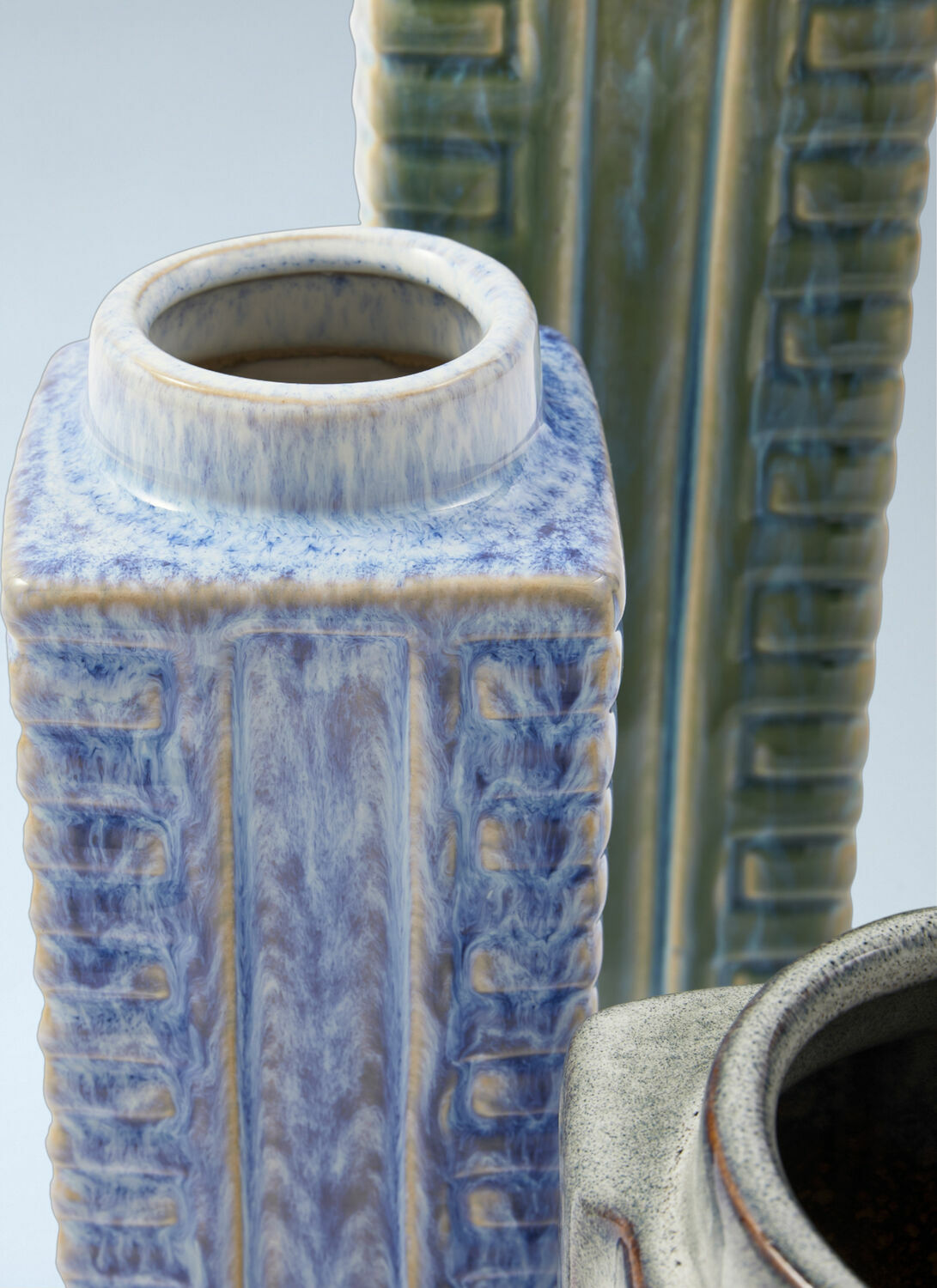 POLSPOTTEN Set Of Three Small City Vase