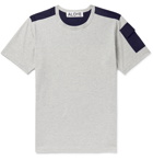 Aloye - Panelled Mélange Cotton-Jersey T-Shirt - Gray