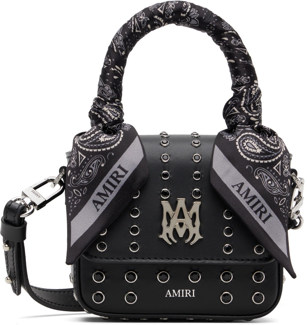 AMIRI Black Bandana Micro Triangle Bag Amiri