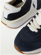 Polo Ralph Lauren - Train 89 Rubber-Trimmed, Suede and Mesh Sneakers - Blue