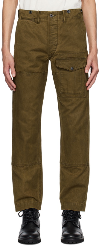 Photo: RRL Khaki Straight Fit Cargo Pants