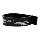 Off-White Black Thin Label Bracelet