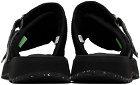 Suicoke Black KAW-SHELLab Sandals
