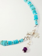 Peyote Bird - Wavebreaker Sterling Silver Multi-Stone Beaded Bracelet