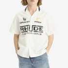 Rhude Men's Champions Snap Shirt in Cream