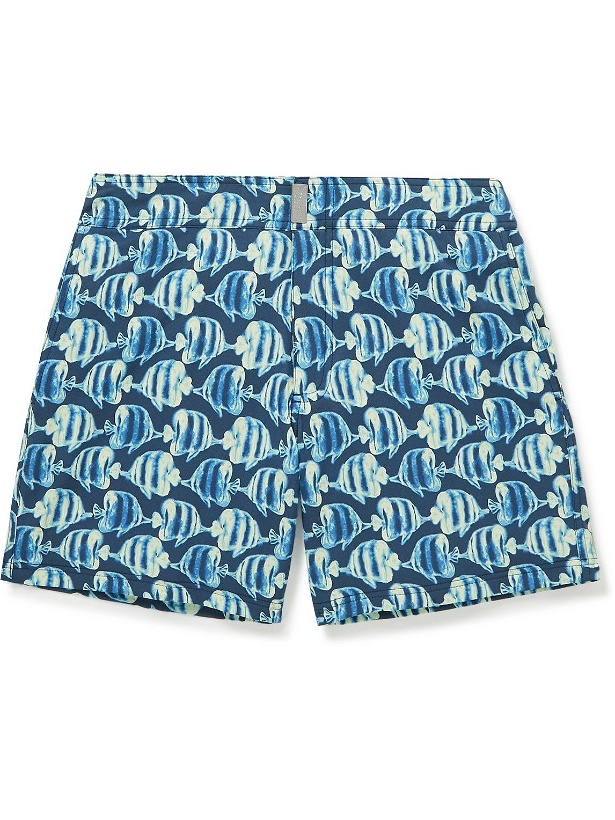 Photo: Vilebrequin - Moorise Slim-Fit Mid-Length Printed Recycled Swim Shorts - Blue