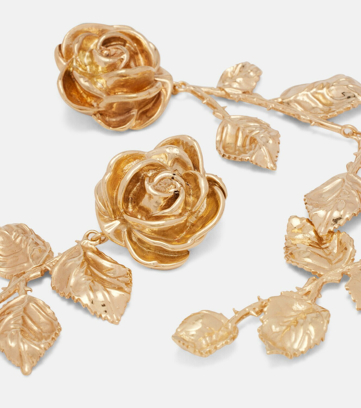 Magda Butrym Floral gold-plated drop earrings