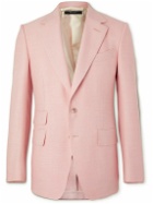 TOM FORD - Grain de Poudre Silk, Wool and Mohair-Blend Suit Jacket - Pink