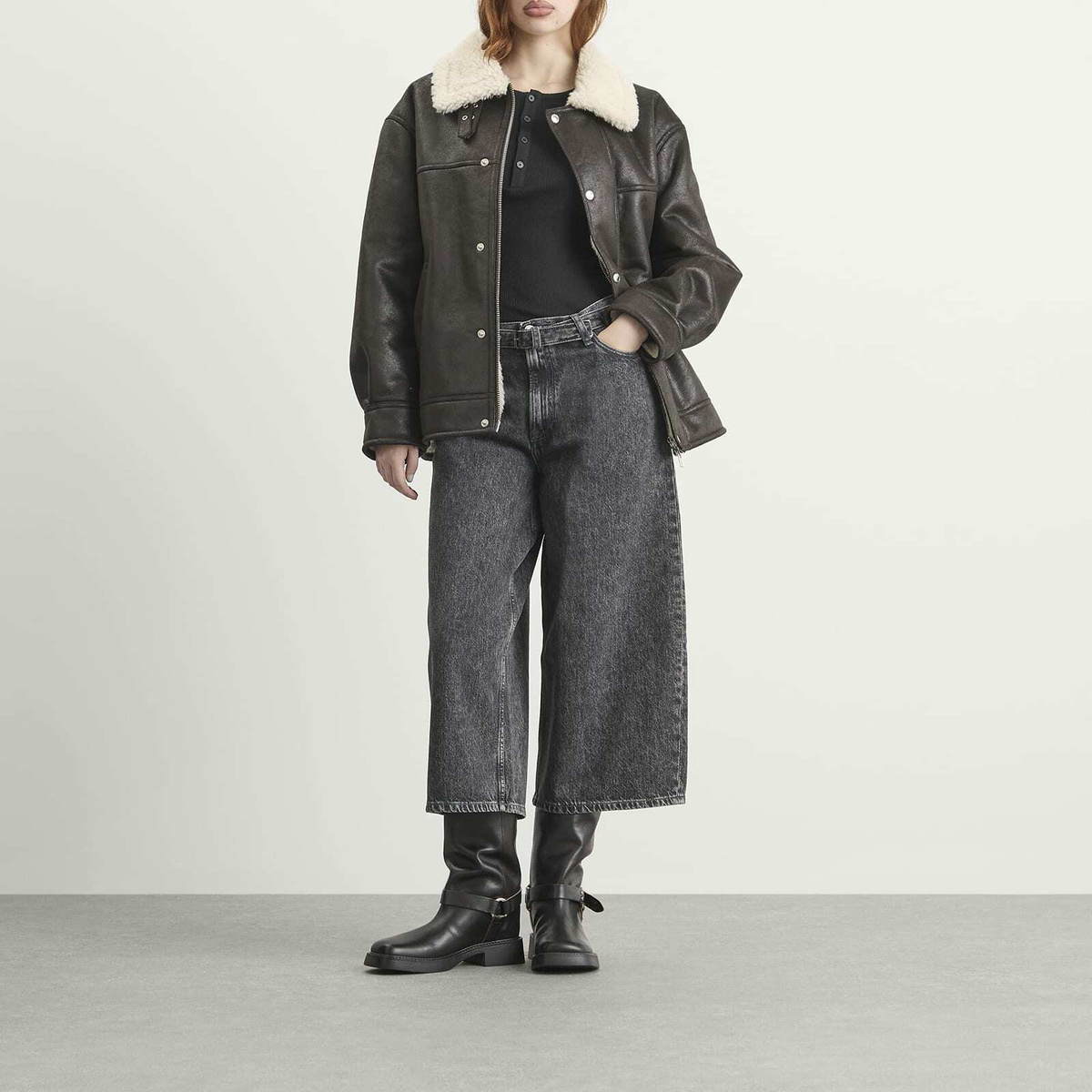 Samsøe Samsøe Women's Saharper Denim Culottes in Grey Cloud