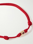 Luis Morais - Gold, Ruby and Cord Bracelet