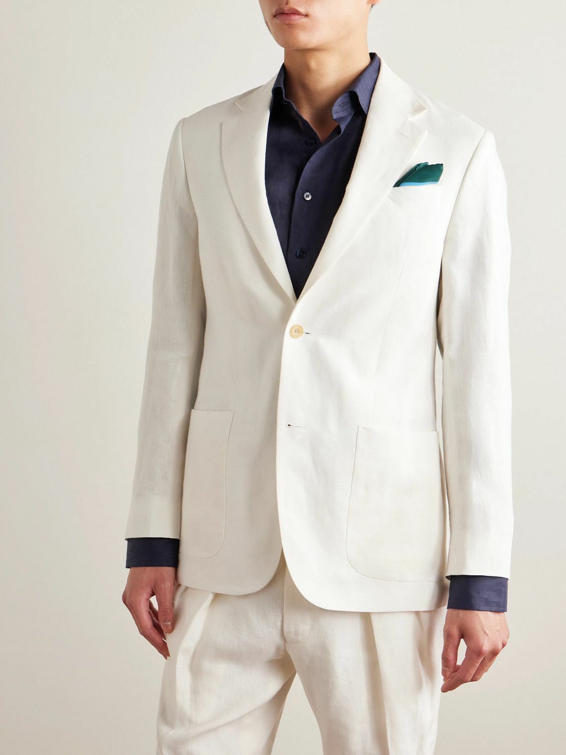Richard James - Chapman Linen Suit Jacket - White