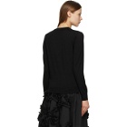 Tricot Comme des Garcons Black Bead Embroidery Sweater