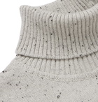 Ermenegildo Zegna - Donegal Wool, Silk and Cashmere-Blend Rollneck Sweater - Gray