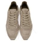 Rick Owens Grey Suede New Vintage Runner Sneakers