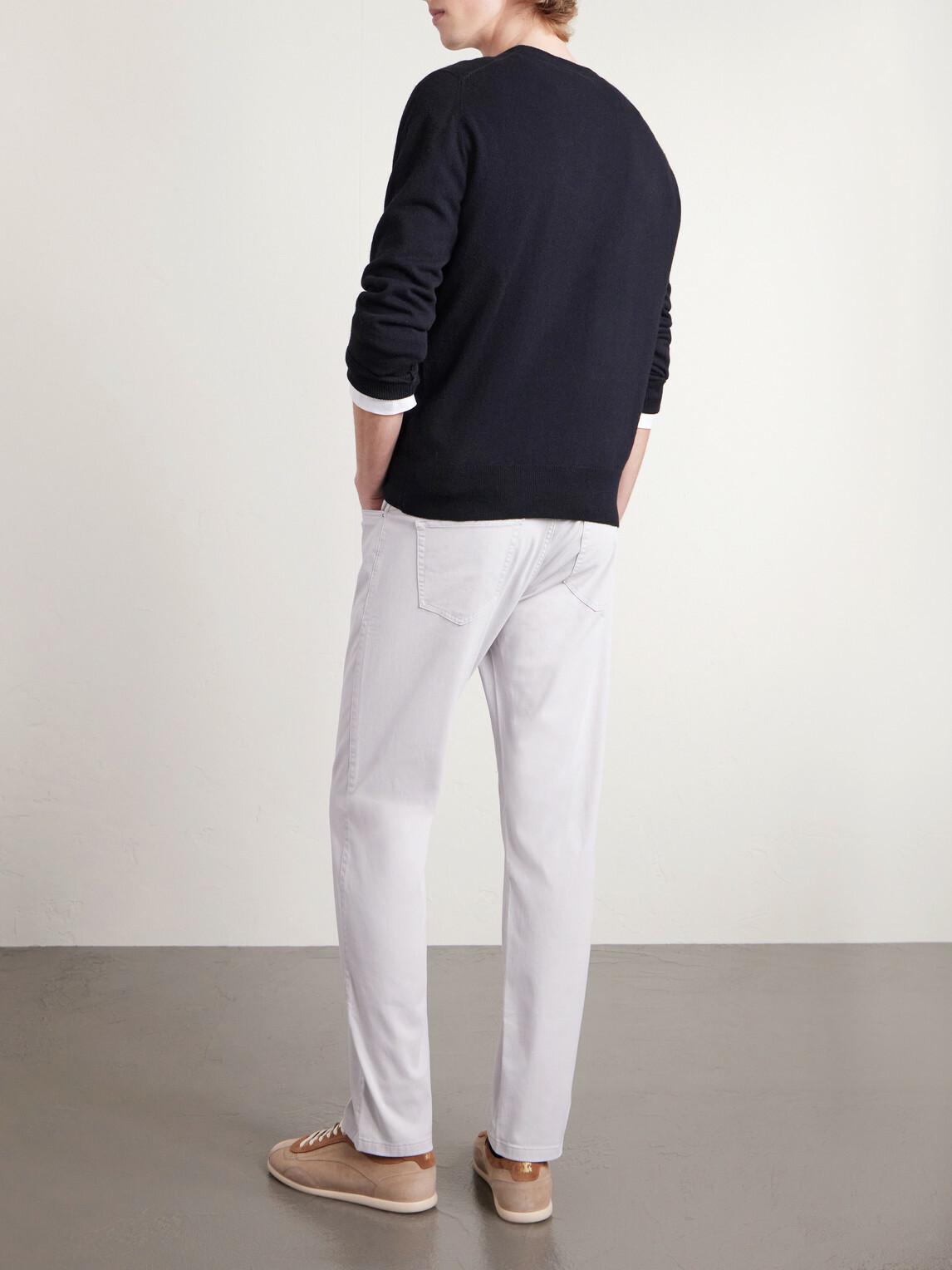 Peter Millar - Signature Straight-Leg Cotton-Blend Sateen Trousers - Gray