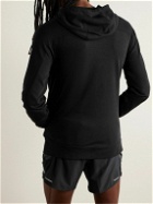 Nike Running - Trail Magic Hour Logo-Print Cotton-Blend Dri-FIT Hoodie - Black