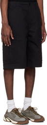 nanamica Black Ripstop Cargo Shorts