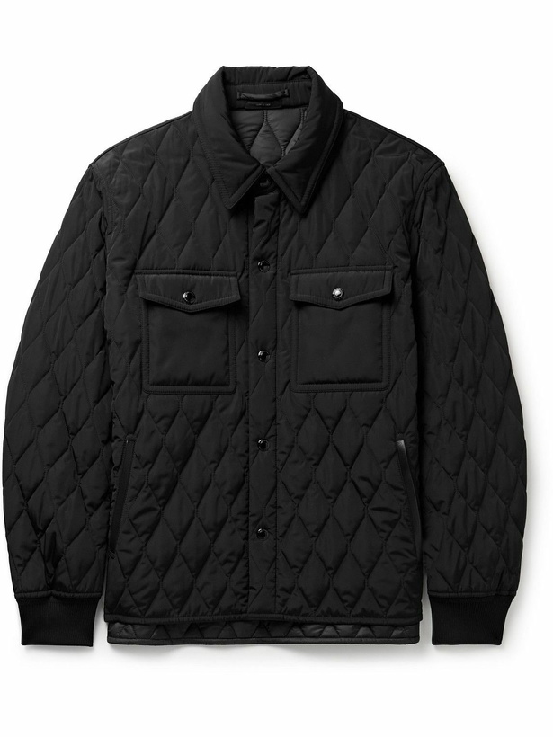 Photo: TOM FORD - Quilted Shell Jacket - Black