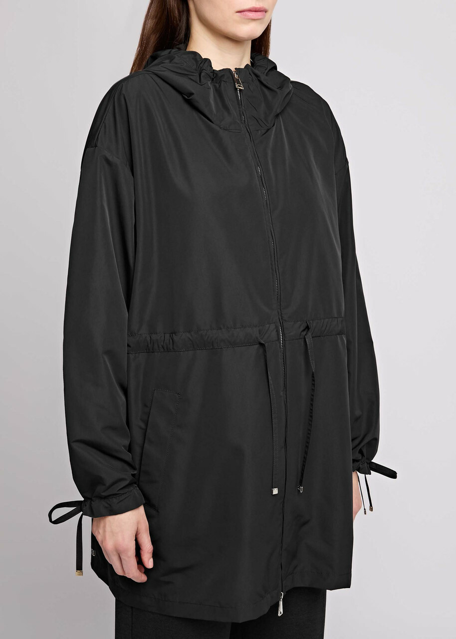 Moncler Shaverne Hooded Shell Parka Black