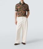 Etro Floral cotton piqué polo shirt