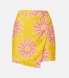 Cala de la Cruz Chemena printed linen miniskirt