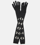 Simone Rocha - Embellished knit gloves