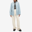 R13 Women's Boxy Button-Up Shirt in Vintage Blue Chambray