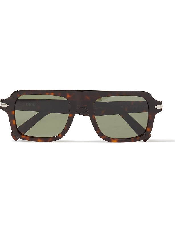 Photo: Dior Eyewear - DiorBlackSuit N2I Square-Frame Tortoiseshell Acetate Sunglasses