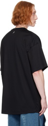 Mugler Black Velvet Star T-Shirt