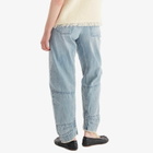 Jil Sander Women's Cargo Jeans in Antartic