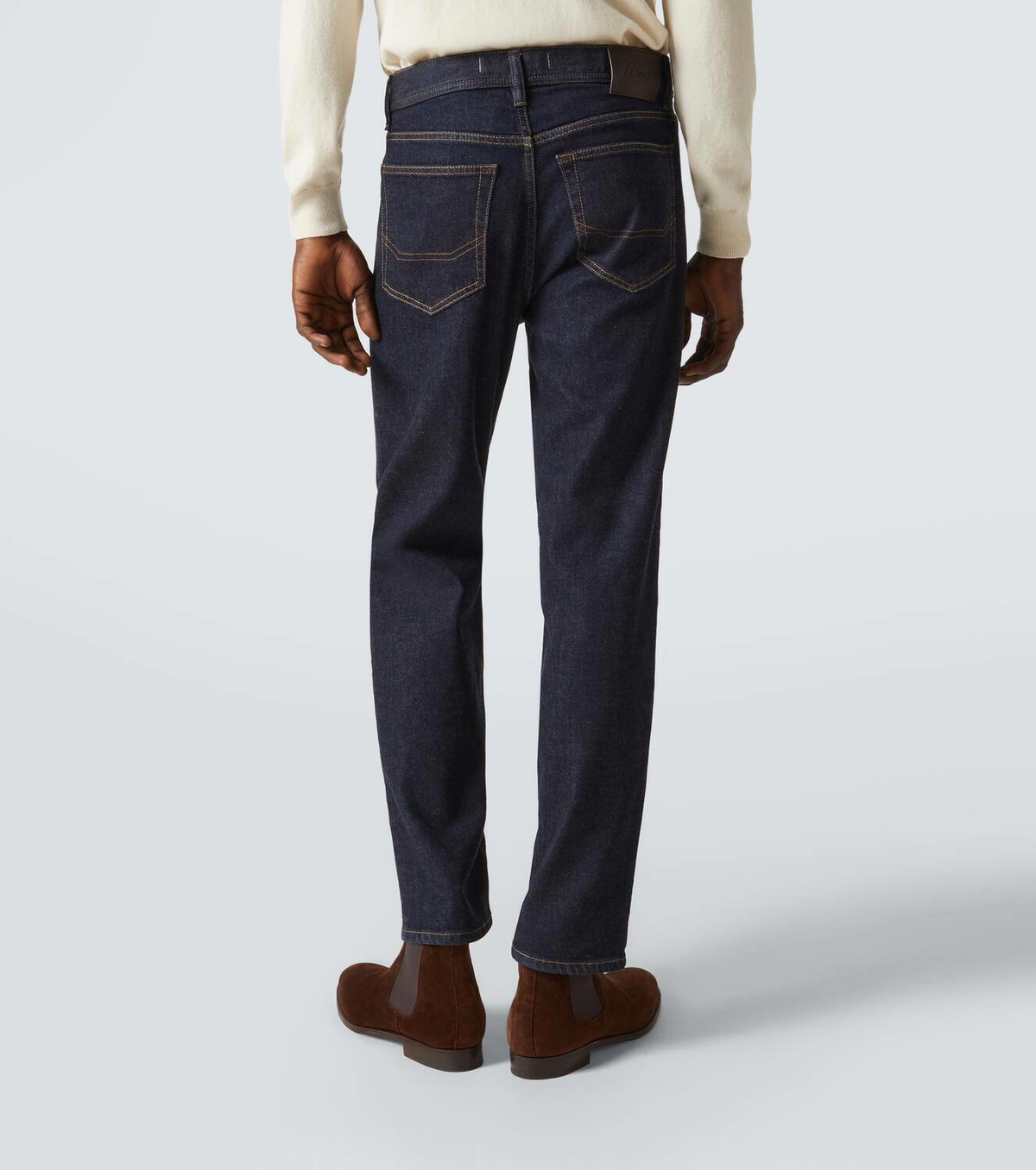Brioni Mid-rise straight jeans