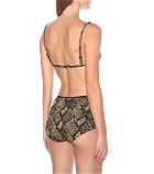 Solid & Striped - The Brigitte snake-effect bikini bottoms