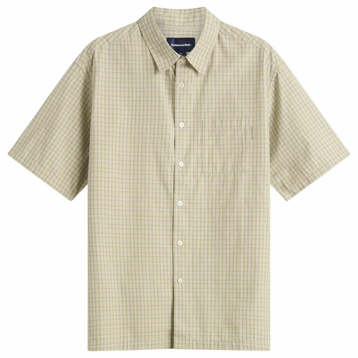 Photo: thisisneverthat Men's Check Short Sleeve Shirt in Lemon