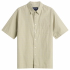 thisisneverthat Men's Check Short Sleeve Shirt in Lemon