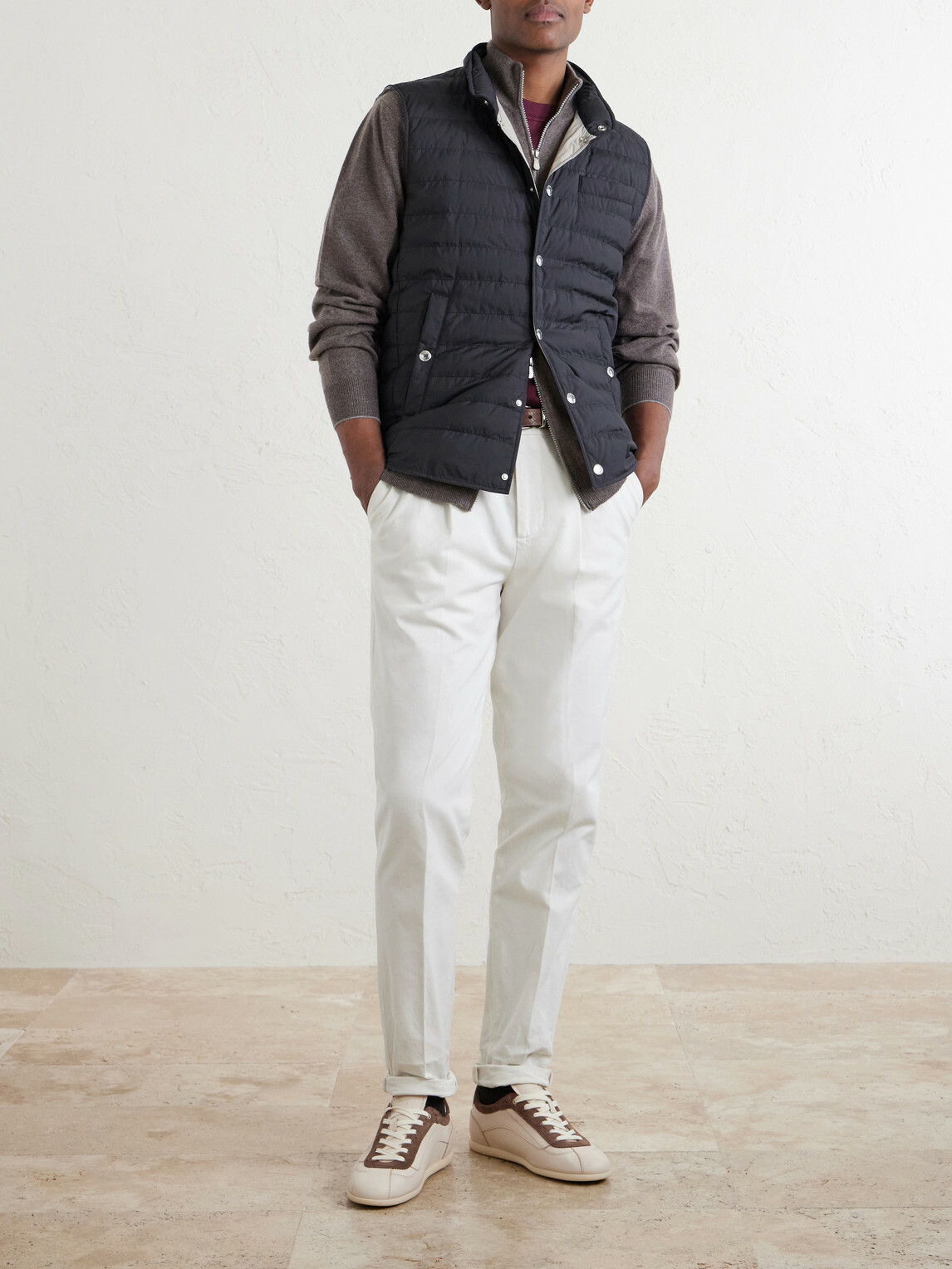 Brunello Cucinelli - Quilted Shell Down Gilet - Blue