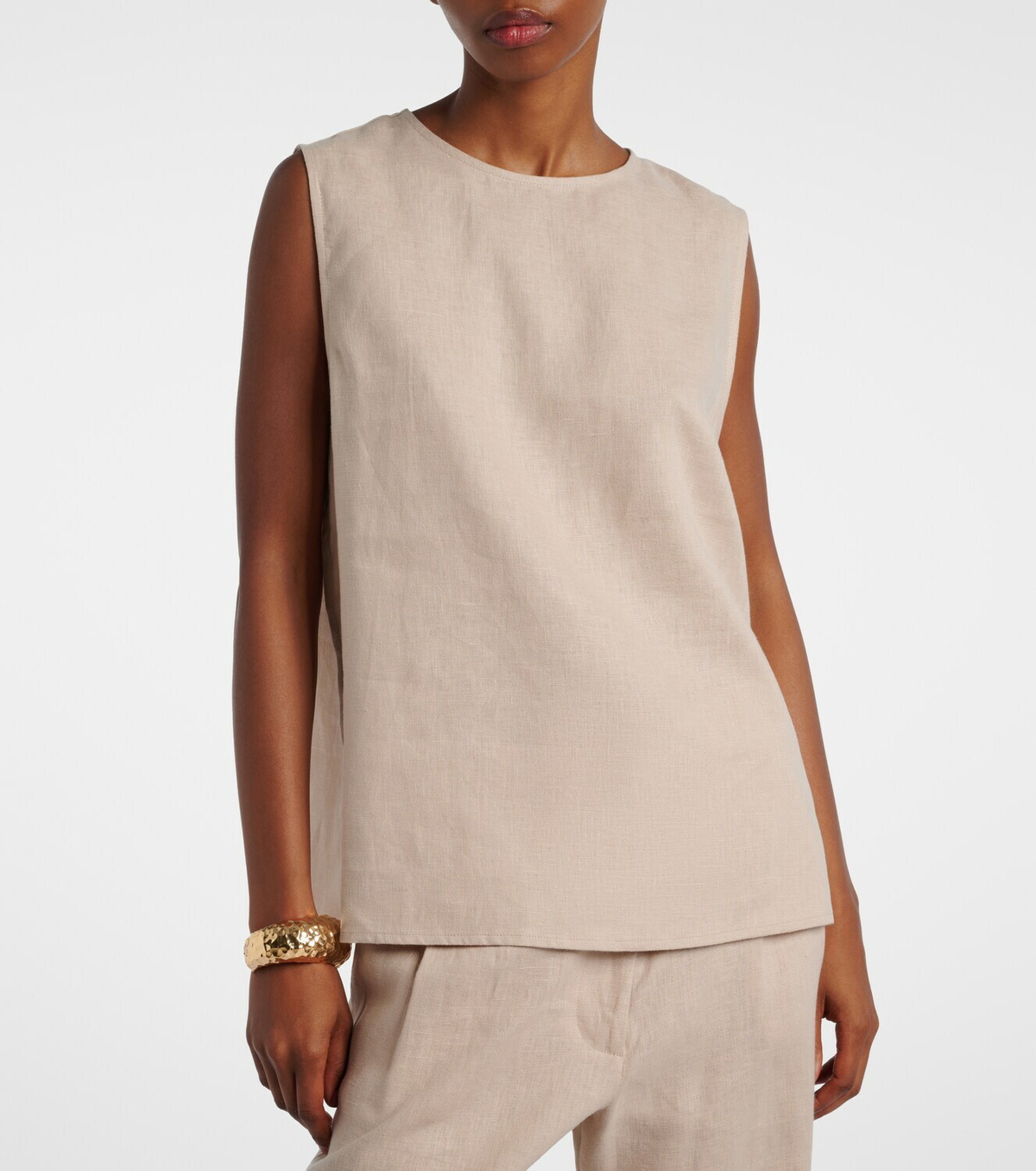 Asceno Trento linen top