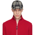 Burberry Black Check Cotton Baseball Cap