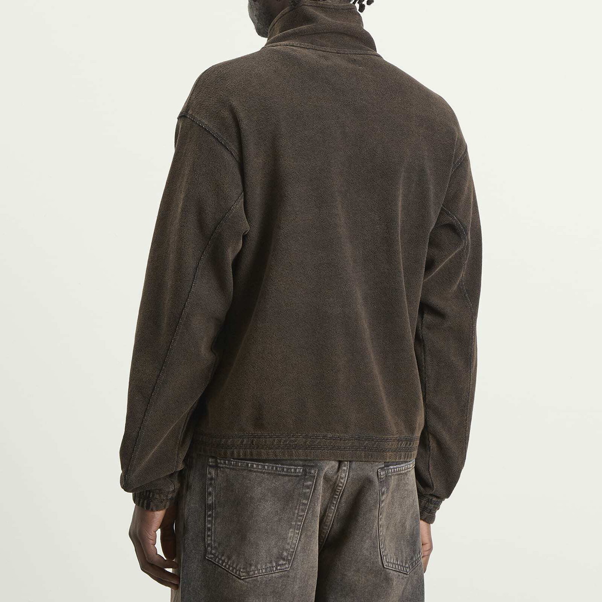 mfpen Men's Covet Full Zip Jacket in Burned Black