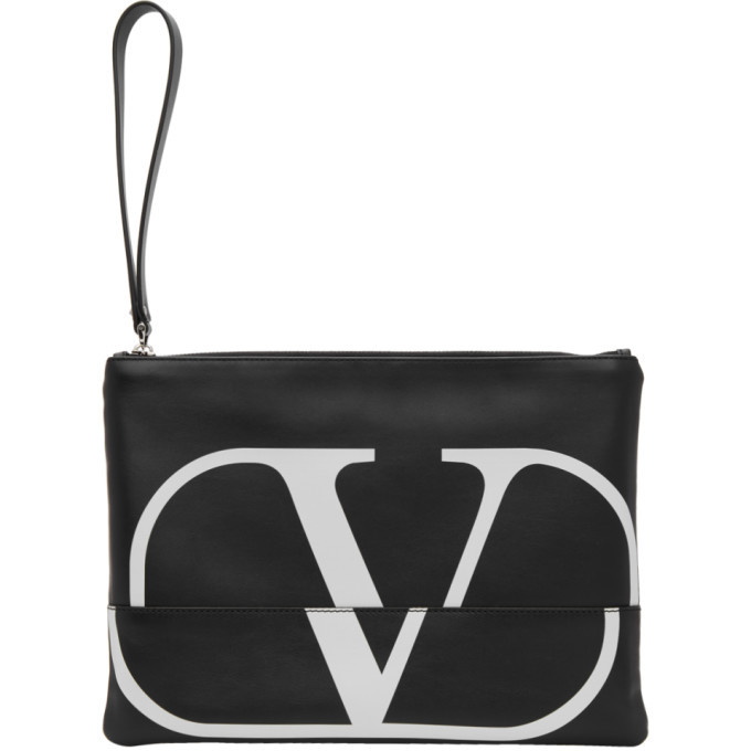 Photo: Valentino Black Valentino Garavani VRing Pouch