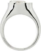 SWEETLIMEJUICE SSENSE Exclusive Silver Half Stone Ring