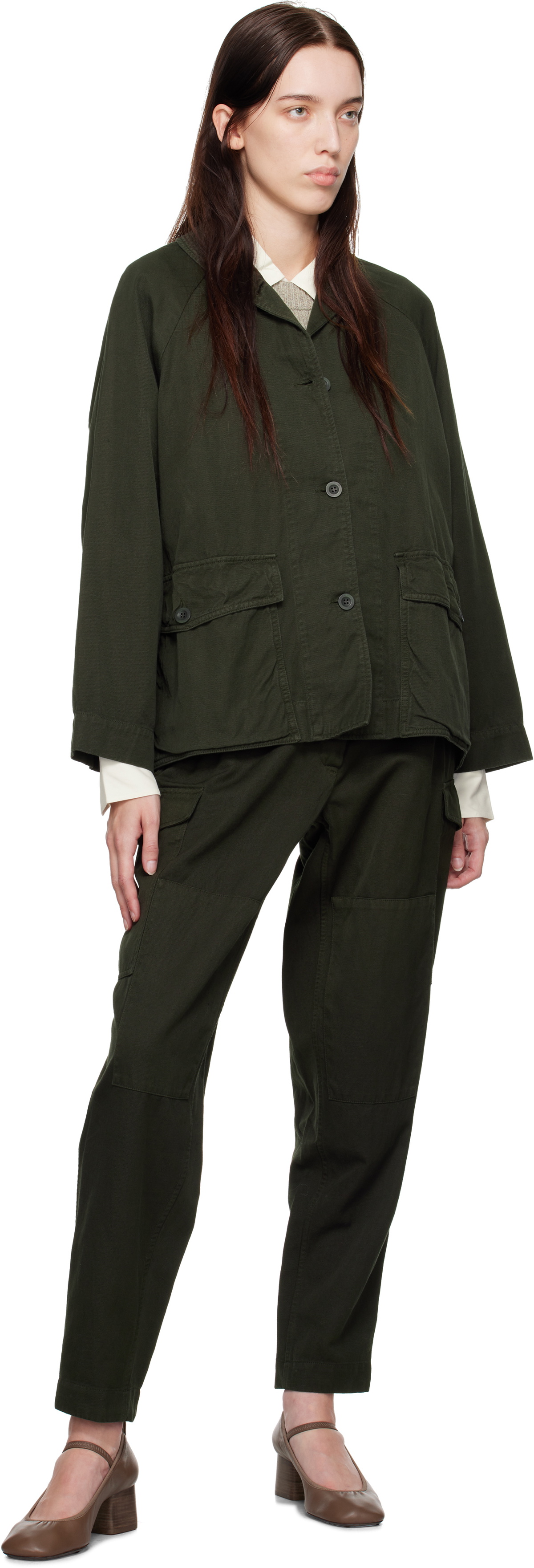 CASEY CASEY Khaki Mupo Trousers