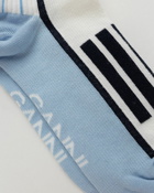Ganni Sporty Socks Blue/Beige - Womens - Socks