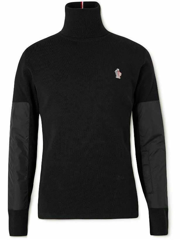 Photo: Moncler Grenoble - Shell-Trimmed Wool Rollneck Sweater - Unknown