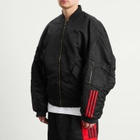 Adidas x Willy Chavarria Satin Bomber Jacket in Black
