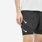 Nike Running Men's Aeroswift 4 Inch Short in Black/Summit White