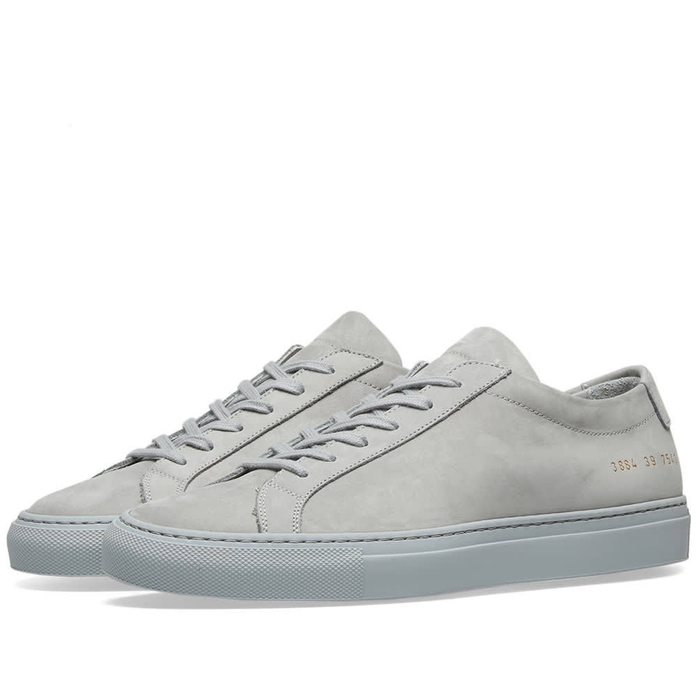 Photo: Woman by Common Projects Original Achilles Low Nubuck Grey