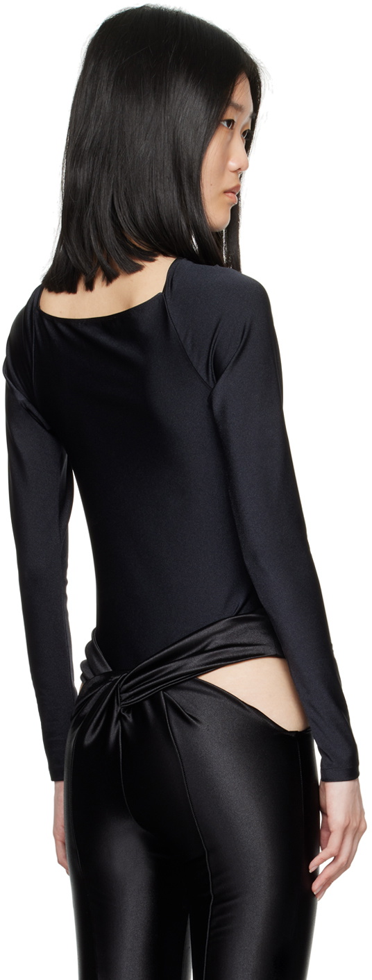Coperni Black Twisted Cutout Bodysuit
