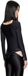 Coperni Black Twisted Cutout Bodysuit