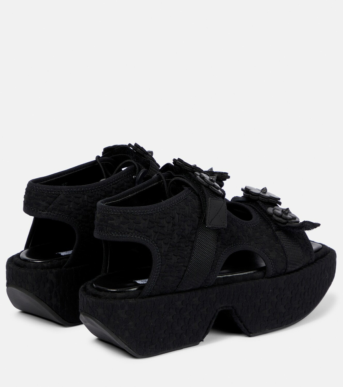 Cecilie Bahnsen May floral matelassé sandals